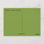 Olifanten in Kigali Rwanda Briefkaart (Achterkant)