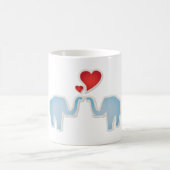 Olifanten in liefde koffiemok (Center)