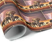 Olifanten in onweer cadeaupapier (Rol Hoek)