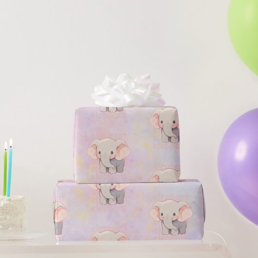 #Olifanten Inpakpapier (Feestgeschenken)