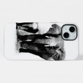 Olifanten iPhone Hoesje (Achterkant horizontaal)