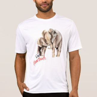 Olifanten is het hart van het wild t-shirt