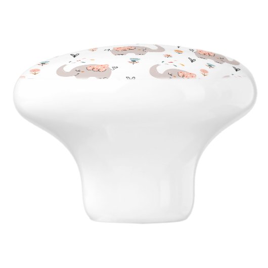 Olifanten Keramische Knop (Zijkant)