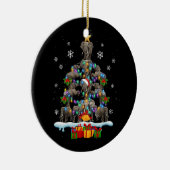 Olifanten Kerstboom Olifant Lover Dier Wil Keramisch Ornament (Rechts)