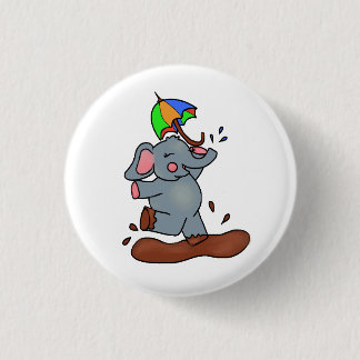 Olifanten krijgen grote vuile voeten Button