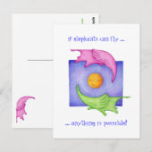 Olifanten kunnen vliegen! Briefkaart (Voorkant / Achterkant)