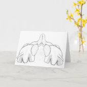 Olifanten kussen kaart (Gele Bloem)