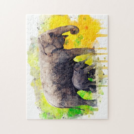 Olifanten Legpuzzel (Verticaal)