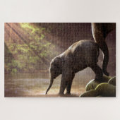 Olifanten Legpuzzel (Horizontaal)