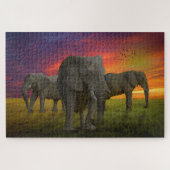 Olifanten Legpuzzel (Horizontaal)