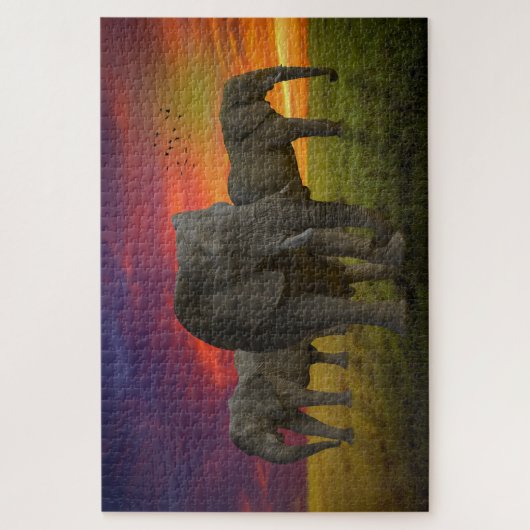 Olifanten Legpuzzel (Verticaal)