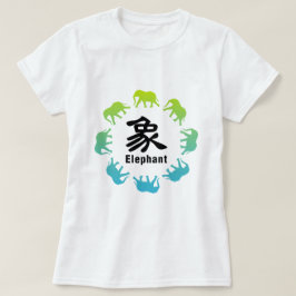 Olifanten lopen in cirkel t-shirt