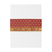 Olifanten, Lotus Flower & Mundap Boog Huwelijk Uitnodigingen Wikkel (Achterkant Voorbeeld)