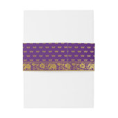 Olifanten, Lotus Flower & Mundap Boog Huwelijk Uitnodigingen Wikkel (Achterkant Voorbeeld)