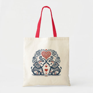 Olifanten Mandala Liefde Tote Bag