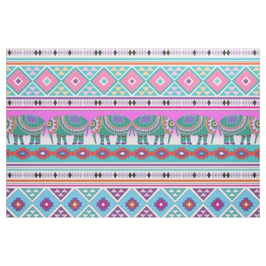 Olifanten met Aztec Pattern Stof (Yard (91,4 cm))