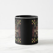 Olifanten met Indiase etnische patchwork  Mok (Midden)
