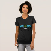 Olifanten met vrede t-shirt (Voorkant volledig)