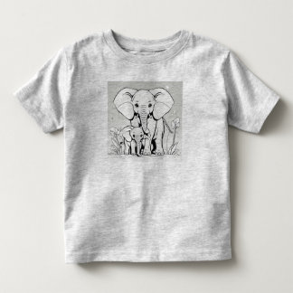 Olifanten moeder en baby Design T-Shir Kinder Shirts