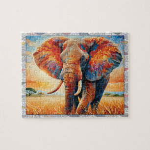 Olifanten Mozaïek, Wilde Dieren, Tegels, Cadeau, Legpuzzel