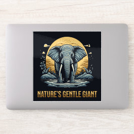 Olifanten Natuurlijke Zachte Reus Sticker