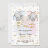 Olifanten onthullen geslacht kaart (Voorkant)