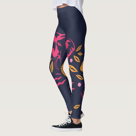 Olifanten op Blauw Leggings (Links)