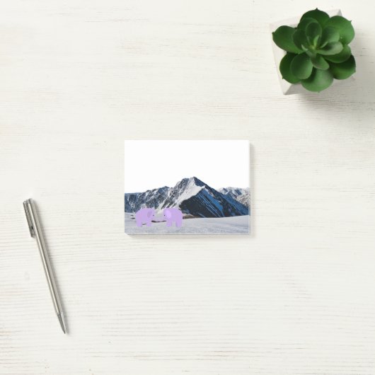 Olifanten op een gebergte Post-it Notes (Kantoor)