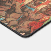 Olifanten optreden met vrouwen en trainers. bureaumat (Hoek)