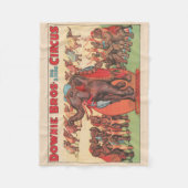 Olifanten optreden met vrouwen en trainers. fleece deken (Voorkant)