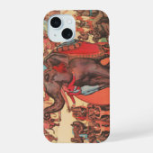 Olifanten optreden met vrouwen en trainers. iPhone 15 case (Achterkant)