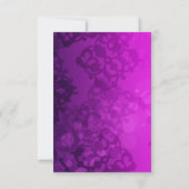 Olifanten Paarse Roze Sinaasappel & Gouden Tafelnu Kaart (Achterkant)