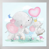 Olifanten Poster (Voorkant)