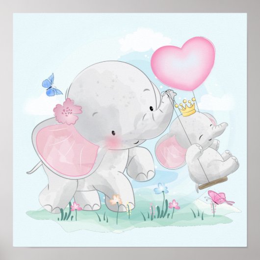 Olifanten Poster (Voorkant)