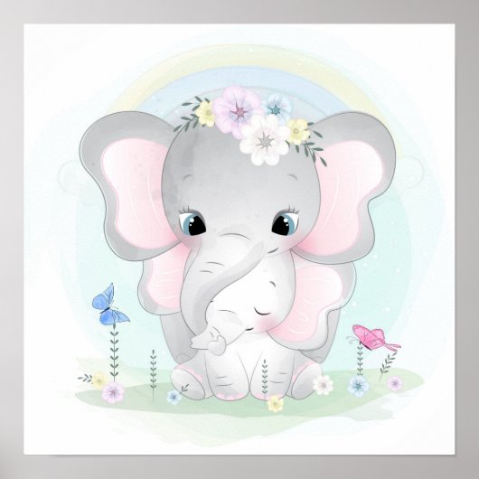 Olifanten Poster (Voorkant)