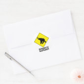 Olifanten Ronde Sticker (Envelop)