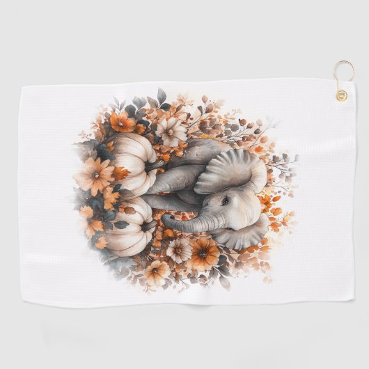 Olifanten Shirt Country Pumpkin Golfhanddoek (Horizontaal)