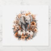 Olifanten Shirt Country Pumpkin Sparkling Wijnetiket (Enkel label)