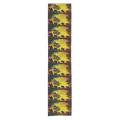 Olifanten Sunset Table Runner Korte Tafelloper (Voorkant)
