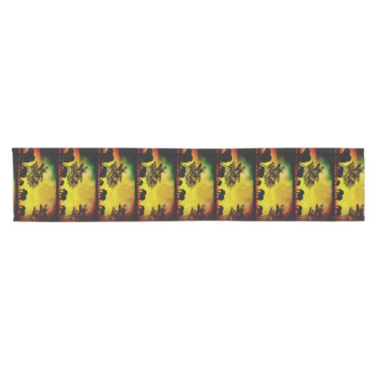 Olifanten Sunset Table Runner Korte Tafelloper (Horizontaal)