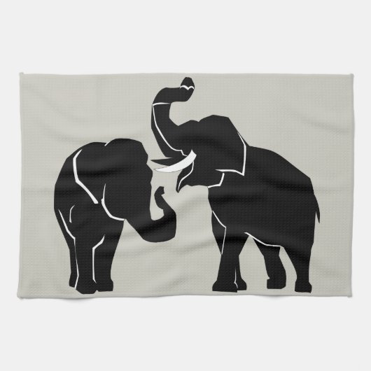 Olifanten - theedoek (Horizontaal)