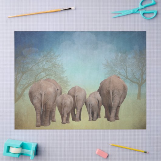 Olifanten Tissuepapier (Craft)