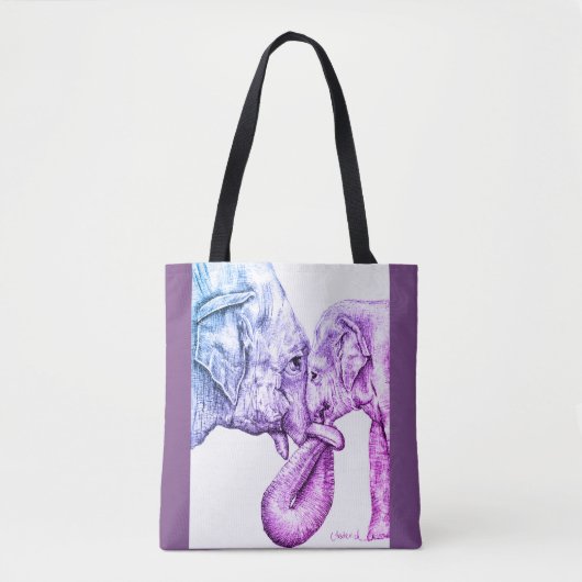 Olifanten Tote Bag (Voorkant)