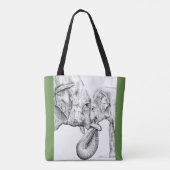 Olifanten Tote Bag (Achterkant)
