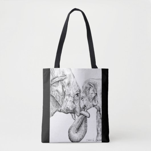Olifanten Tote Bag (Voorkant)