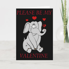 OLIFANTEN VALENTIJN WENSKAART FEESTDAGEN KAART