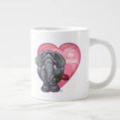 Olifanten Valentijnsdag Grote Koffiekop (Rechts)