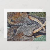 Olifanten vergeten nooit briefkaart (Voorkant / Achterkant)