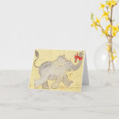 Olifanten vergeten nooit kaart (Gele Bloem)