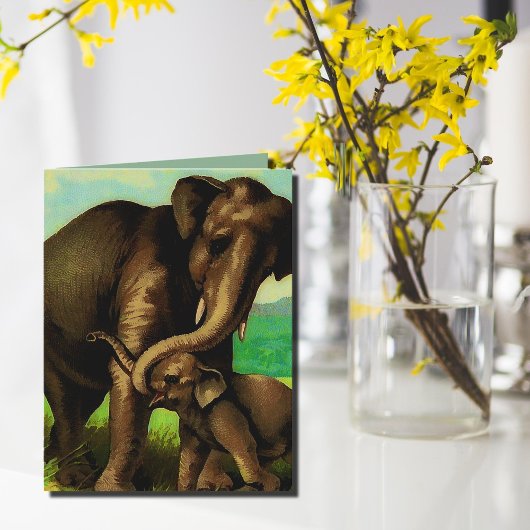  olifanten voor Moederdag Kaart